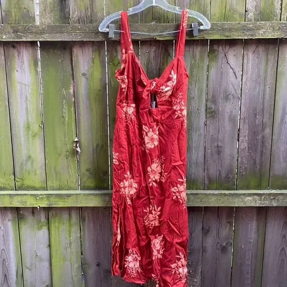 Floral rayon dress sz. M - Picture 1 of 4